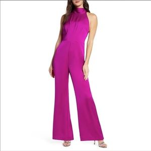 Harlyn tie back satin jumpsuit